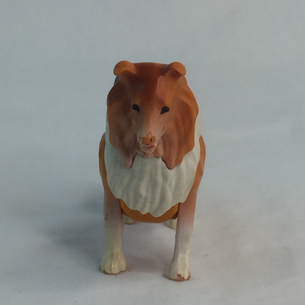 Fisher Price Adventure People Collie Dog Figure‎ 3.5" Vintage Hong Kong - Picture 5 of 9